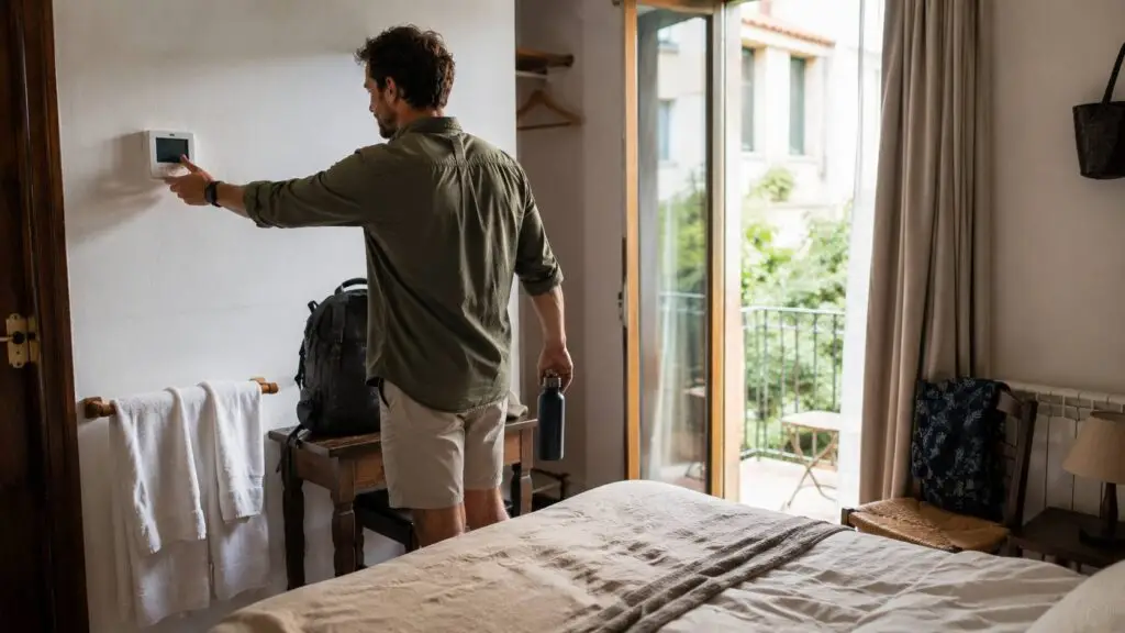 Duurzaam reizen door tijdens het verblijf bewust om te gaan met water en energie.